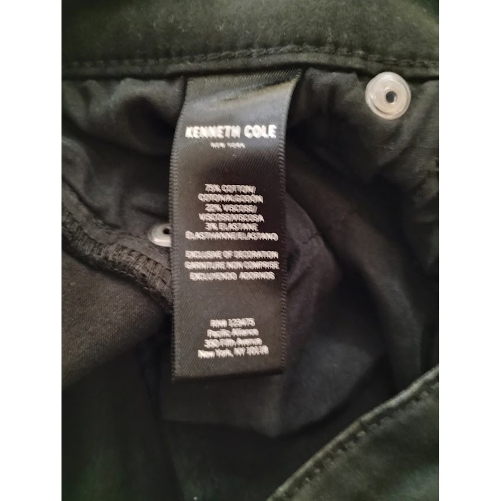 Kenneth Cole Jess Skinny Jeans Womens 4 Black Mid Rise Zipper Details - Picture 2 of 5